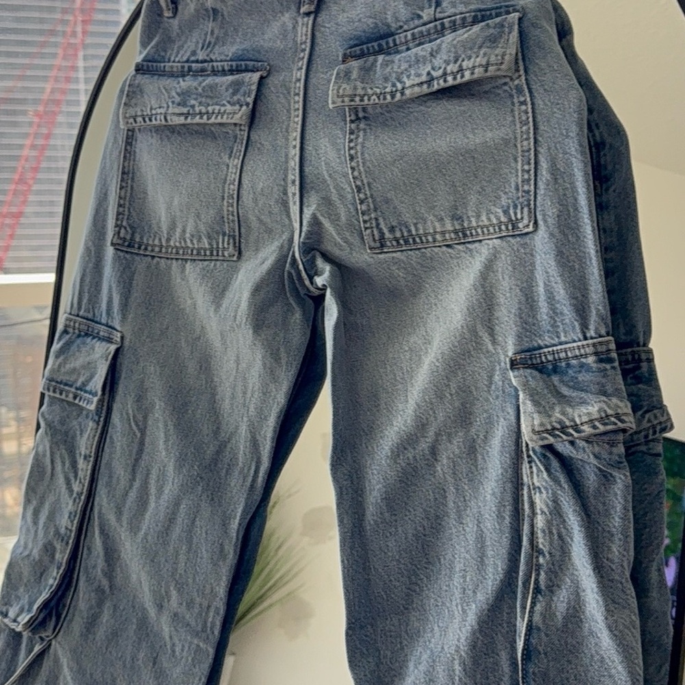Zara Women's Blue Denim Overalls - Picture 9 of 10